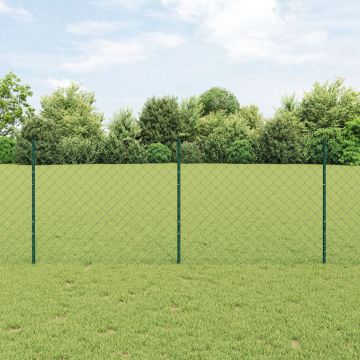 Gossi set de imprejmuire gradina set de 2 verde otel galvanizat
