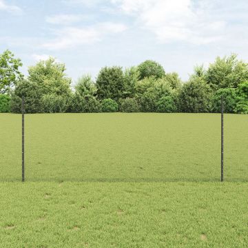 Gossi set de ingradire de gradina set de 2 gri metal 25 x 1 m durabil