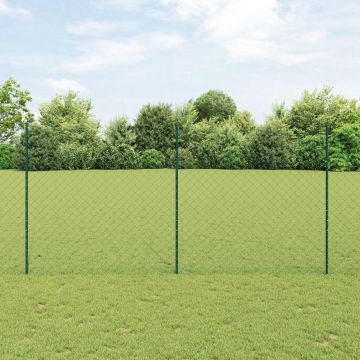 Gossi set gard de gradina set de 2 verde metal 25x1.5 m durabil