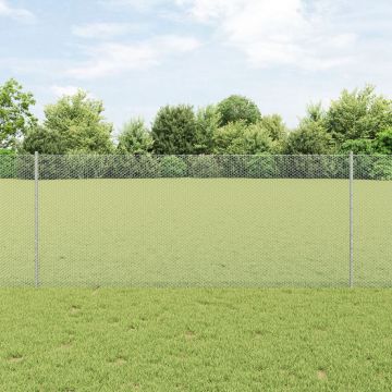 Gossi stalpi pentru gard 22 buc u-channel 100 cm otel galvanizat, Gossi gard hexagonal 1x50 m otel galvanizat