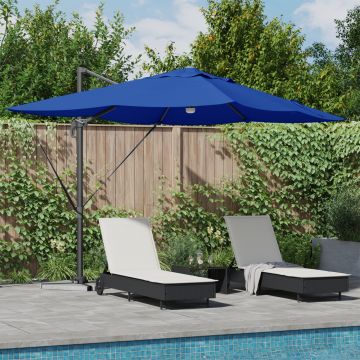 Gossi umbrela cantilever albastra azur albastru azur