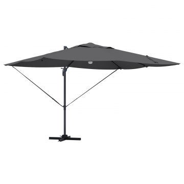 Gossi umbrela cantilever - antracit antracit poliester mare