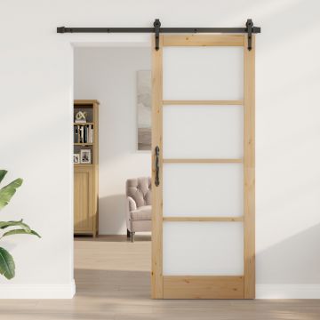 Gossi usa de interior cu sticla orkdal 83x211x4 cm din lemn masiv de pin