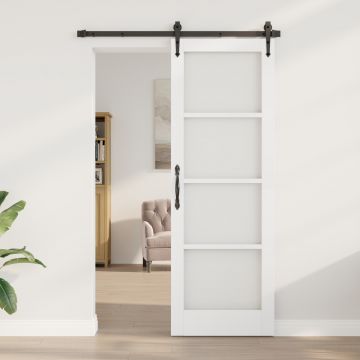 Gossi usa de interior cu sticla orkdal alb 73,5x211x4 cm