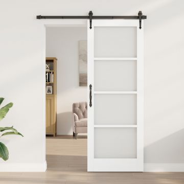 Gossi usa de interior cu sticla orkdal alb 78x211x4 cm