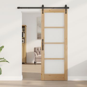 Gossi usa interioara cu sticla orkdal 73,5x198,5x4 cm lemn masiv de pin