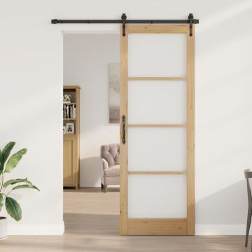 Gossi usa interioara cu sticla orkdal 83x232x4 cm din lemn masiv de pin
