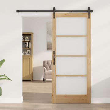 Gossi usa interioara cu sticla orkdal 86x198,5x4 cm din lemn masiv de pin