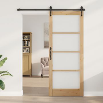 Gossi usa interioara cu sticla orkdal 86x211x4 cm din lemn masiv de pin
