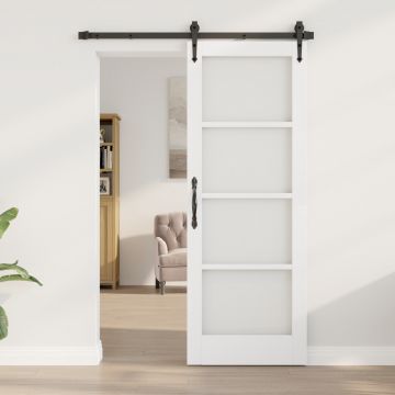 Gossi usa interioara cu sticla orkdal alb 73,5x198,5x4 cm