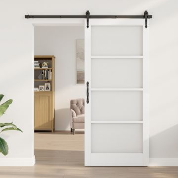 Gossi uşa interioara cu sticla orkdal alb 93x211x4 cm