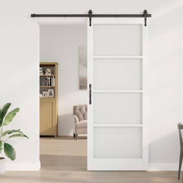 Gossi usa interior cu sticla orkdal alb 93x232x4 cm