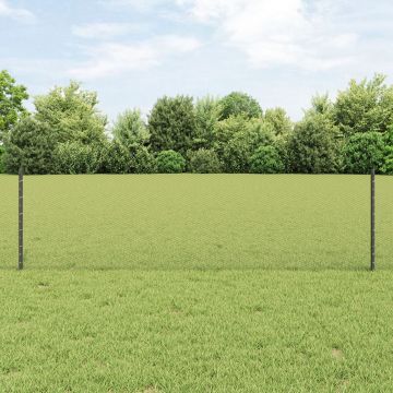 Posturi de gard Gossi 11 buc u-channel gri 60 cm otel, gard hexagonal Gossi gri 0,6x25 m otel