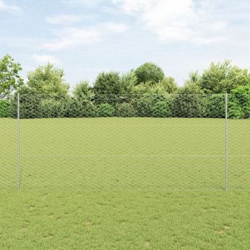 Posturi gard Gossi 22 buc u-channel 140 cm otel galvanizat, gard hexagonal Gossi 1,4x50 m otel galvanizat