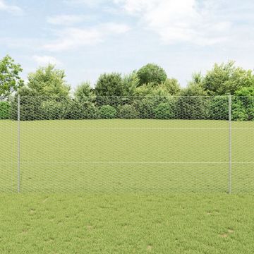 Stalpi gard Gossi 22 buc u-channel 140 cm otel galvanizat, gard hexagonal Gossi 1,4x50 m otel galvanizat