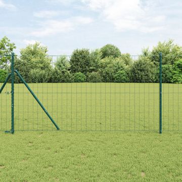 Gossi euro fence cu 13 posturi 1x25 m otel galvanizat verde