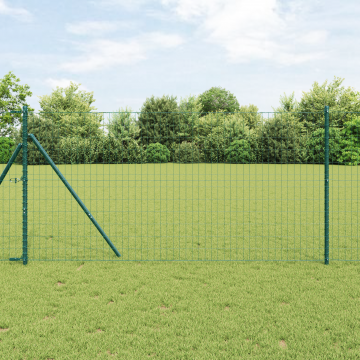 Gossi euro fence cu 13 posturi 1x25 m otel galvanizat verde