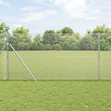 Gossi gard cu fir sudat cu 13 posturi 1.2x25 m otel galvanizat