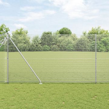 Gossi gard din sarma sudata cu 7 posturi cu varf 1.5x10 m otel galvanizat