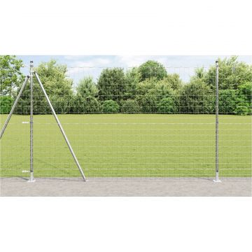 Gossi gard euro cu 7 posturi flansate 1.6x10 m otel galvanizat
