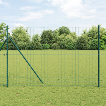 Gossi gard euro cu 7 stalpi 1.6x10 m otel zincat verde