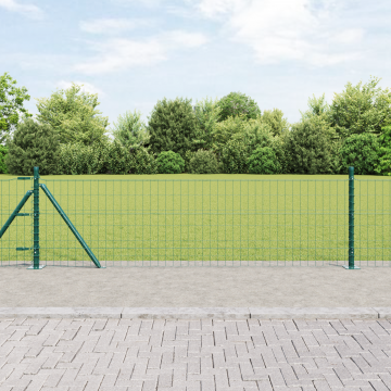 Gossi gard euro cu 7 stalpi flansati 0.6x10 m otel galvanizat