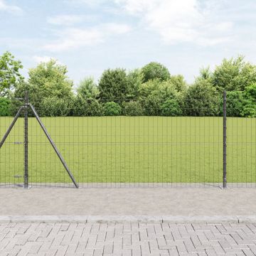 Gossi gard euro cu 7 stalpi flanşati 1x10 m otel galvanizat