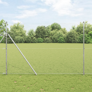 Gossi set de gard set de 2 otel galvanizat 25 x 1.5 m durabil gard