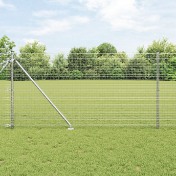 Gossi set stalpi 2 buc otel galvanizat 10 x 1 m durabil