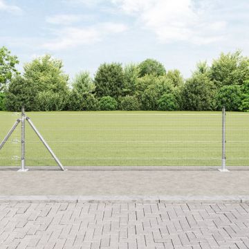 Gossi set teava pentru gard 10 x 0.5 m set de 2 otel galvanizat