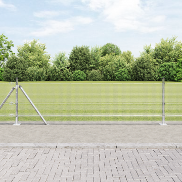 Gossi set teava pentru gard 10 x 0.5 m set de 2 otel galvanizat