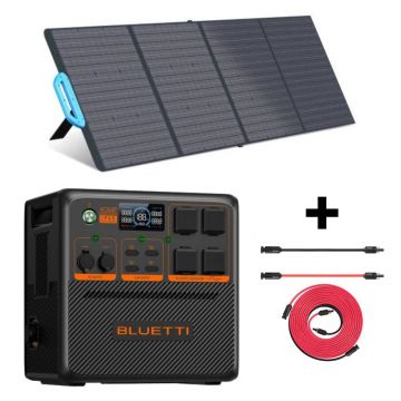 Kit Generator Solar Portabil Bluetti AC240P 2400W 1843Wh LifePO4 cu panou 200W