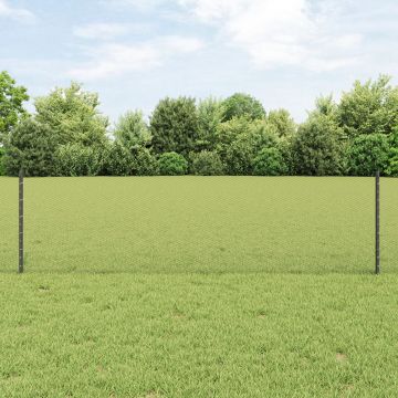 Posturi de gard Gossi 11 pcs u-channel gri 60 cm otel, gard hexagon Gossi gri 0.6x100 m otel