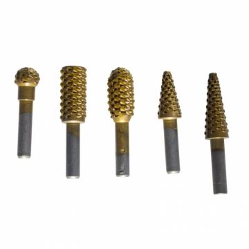 Set biaxuri pentru lemn de diverse forme Wert 9015, 5 piese