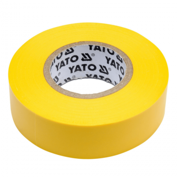 Banda izolatoare PVC galbena 19mmx20mx0,13mm - YATO YT-81654