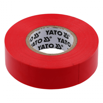 Banda izolatoare PVC rosie 19mmx20mx0,13mm - YATO YT-8166