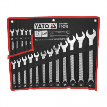 Chei combinate 8-32mm, set 17 piese - YATO YT-0363