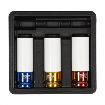 Chei de impact cu protectie, set 3 buc - YATO YT-1056