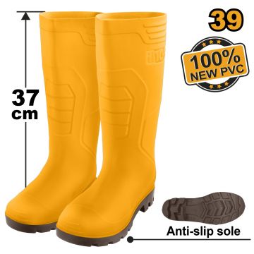 Cizme din Cauciuc Lungi marimea 46 INGCO SSH092L.46