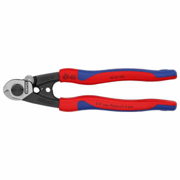 Cleste forjat tip foarfeca pentru cabluri de sarma - Knipex 95 62 190