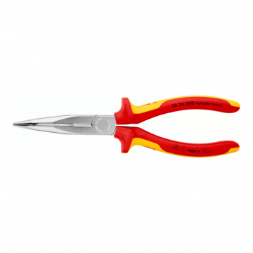 Cleste VDE cu varf semirotund indoit si tais lateral Knipex 26 26 200