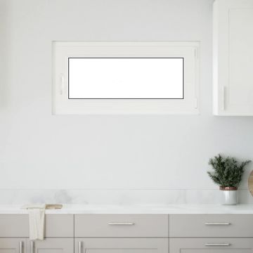 Gossi fereastra de subsol „risor” 100x50 cm oscilo-batanta din dreapta antracit