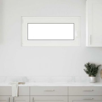 Gossi fereastra de subsol „risor” 100x50 cm oscilo-batanta din stanga antracit