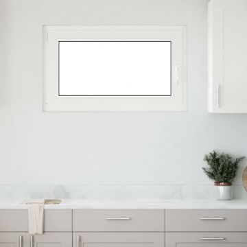 Gossi fereastra de subsol „risor” 100x60 cm oscilo-batanta din stanga antracit