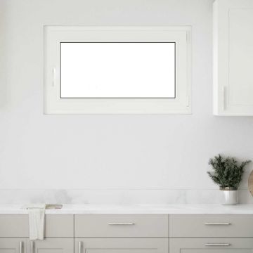 Gossi fereastra de subsol „risor” 100x70 cm oscilo-batanta din dreapta antracit