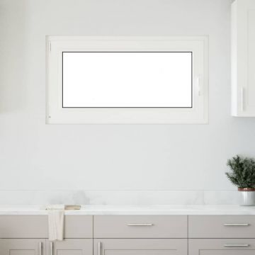 Gossi fereastra de subsol „risor” 110x50 cm oscilo-batanta din stanga antracit