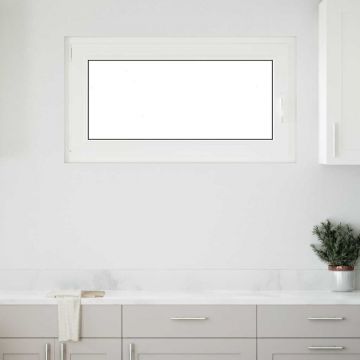 Gossi fereastra de subsol „risor” 110x50 cm oscilo-batanta din stanga antracit