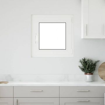 Gossi fereastra de subsol „risor” 50x50 cm oscilo-batanta din dreapta antracit