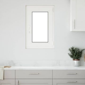 Gossi fereastra de subsol „risor” 50x75 cm oscilo-batanta din dreapta, alba
