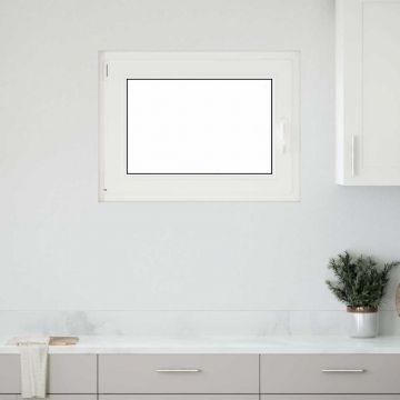 Gossi fereastra de subsol „risor” 90x70 cm oscilo-batanta din stanga antracit